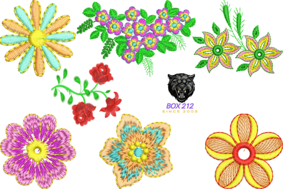 Floral Elegance for Your Embroidery Line