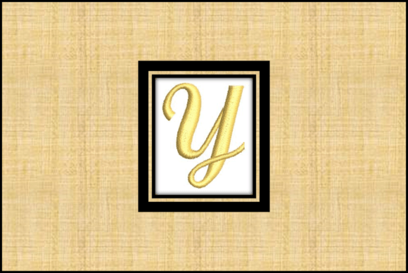 Gold Font-Y: A Refined Monogram for Real Embroidery Projects
